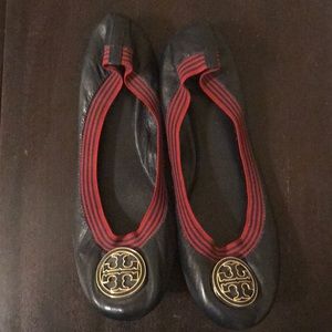 Tory Burch Caroline Flats 9M Blue/Red